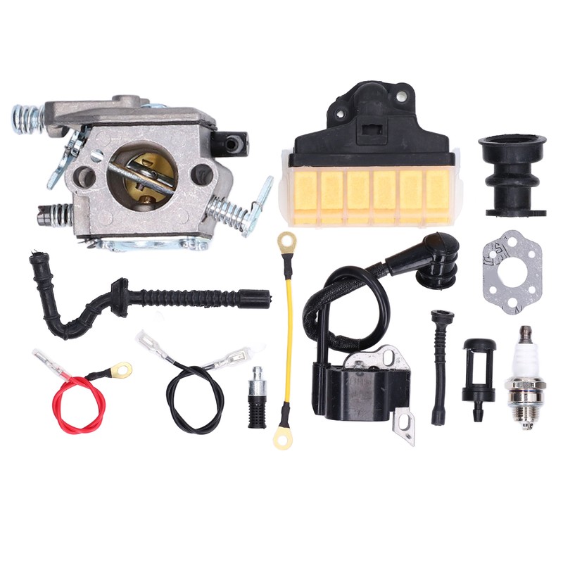 Chain Saw Ignition Coil Carburetor Set Chainsaw Carb Kit Filter