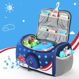 OUKNAK Carrying Case Compatible with Little Tikes for Story Dream Machine Books Starter Set, Storage Carrier Bag for Little Tikes for Storytime Audio Play Real for Littles Character Collection (Sky)