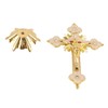 Metal Standing Cross Red Rhinestone Decoration Exquisite Retro Elegance Standing