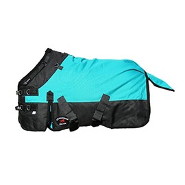 CHALLENGER 56" 1200D Foal Turnout Waterproof Fleece Lined Medium Winter Blanket 519LG06