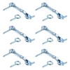 6 Pack Safety Hook and Eye Latch, 2 Inch Stainless