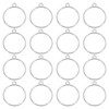 sourcing map 32 Pcs Open Bezel, Round Resin Bezels Pendants