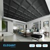 Art3d 12-Pack 24x24 Inch PVC Waterproof Drop Ceiling Tiles for
