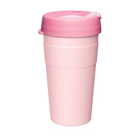KeepCup Thermal - Vacuum Insulated Stainless Steel, Reusable Coffee Cup with Splashproof Sipper Lid, Large 16oz/454ml - Rose Pink