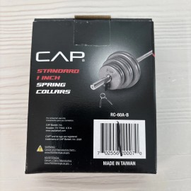 CAP Barbell Standard 1-Inch Spring Clip Collars, Pair NEW RC-60A-B