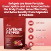 VivoNu Cayenne Pepper Softgels Supplement with Vitamin E D3+K2 and