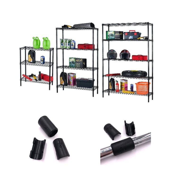 12 Pairs Wire Shelving Shelf Lock Clips for 3/4 Inch