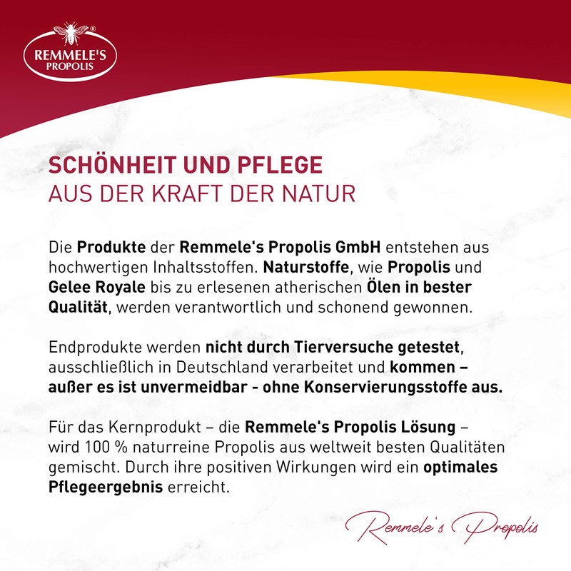 Remmele's Propolis Lip Balm 10 ml, Natural Lip Care for