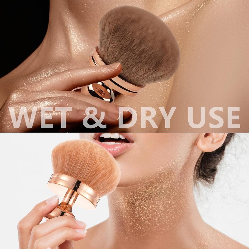 Hebterrka Extra Large Body Makeup Brush for Self-Tanner, 3 Inch