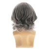 RicHyun Grey Wigs for Men Short Wavy Layered Synthetic Cosplay