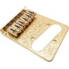 Jiayouy Carved Roller Telecaster Bridge 6 String Saddle Bridge Plate