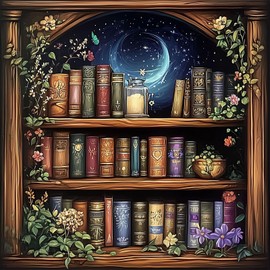 Diamond Art Kits for Adults- Book Diamond Painting for Adults, Gem Painting Kit for Adult as a Home Wall Decoration Gift 14x14 Inch