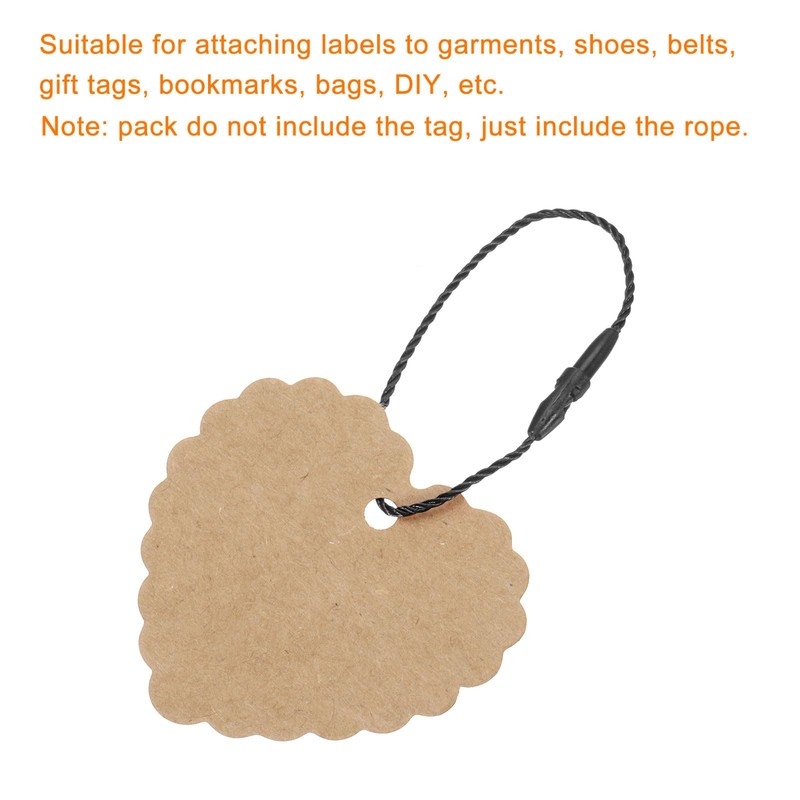 MECCANIXITY Cotton Hang Tag String Snap Lock Pins Loop Price