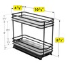 LYNK PROFESSIONAL® Pull Out Spice Rack Organizer for Inside Kitchen