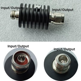 BECEN 25 W N RF attenuator 3 GHz plug 1-40 dB selectable (10 dB)