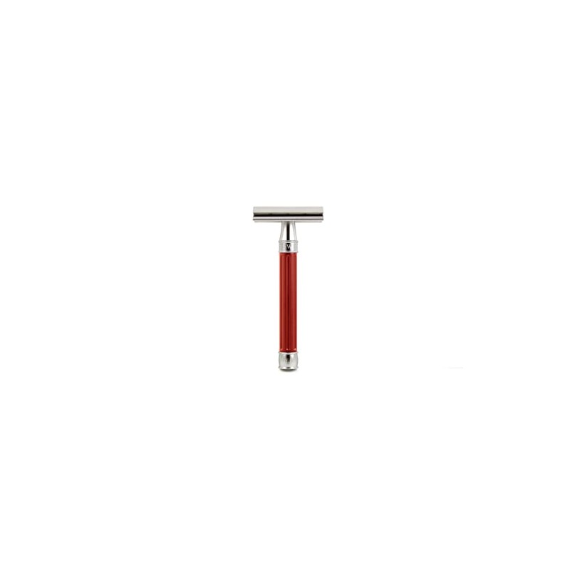 Edwin Jagger 3ONE6 DE Stainless Steel Safety Razor, Grooved, 1x