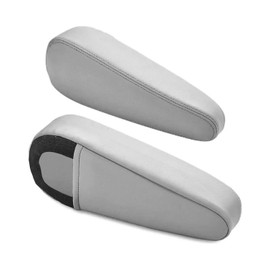 AUGREX Auto Armrest Cover Fit for Lexus GX470 2003 2004 2005 2006 2007 2008 2009 Microfiber Leather, A Pair of Grey