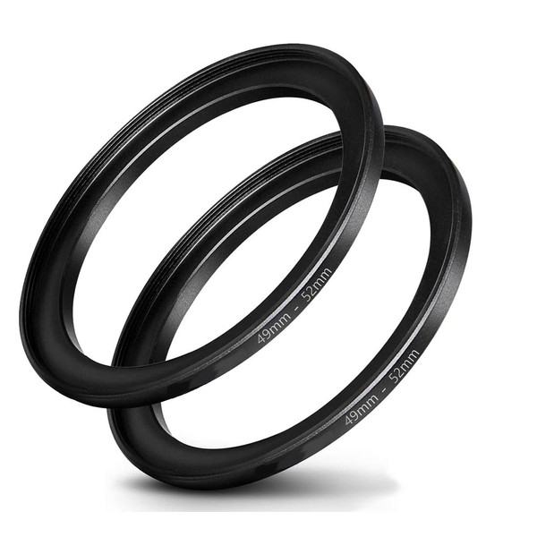 49mm-52mm Step Up Ring [49mm Lens to 52mm Filter], FANZR