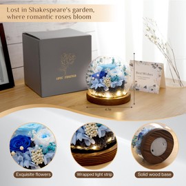 Eyesofspring Preserved Rose Flowers, Unique Floral Gifts for Women, Long-Lasting Real Flowers Bouquet to Show Love on Valentine's Day, Mother's Day,Birthday,Anniversary,Special days - Style6