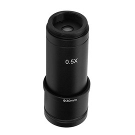 Lazmin Adaptador de microscopio, 0.5X C-Mount 30/30.5mm Adaptador para Lente de Ocular de cámara CCD de microscopio, Adaptador de Lente