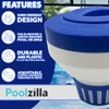 Poolzilla Deluxe Chlorine Feeder, (1 Pack) Adjustable Collar Design for
