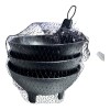 kole 3PCS Salsa Bowl Set Plastic Mexican Molcajete Chips Guacamole