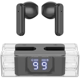 Wireless Earbuds, 2024 New Version, ENC Noise Cancellation, Bluetooth 5.3 Headphones, Stereo Ear Buds with Digital Power Display, 100 Hrs Standby Time