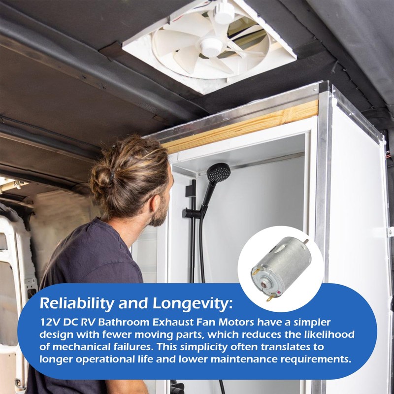 Replacement BVD0218-00 Fan Motor 12V DC for Ventadome RV Roof
