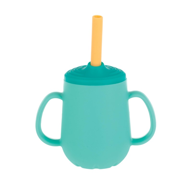 Nuby 3-Stage Training Cup Set - Silicone Tumbler with Spout