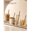 Fanquility 10Pcs Reusable Leopard Straws Cute Cheetah Print Straws