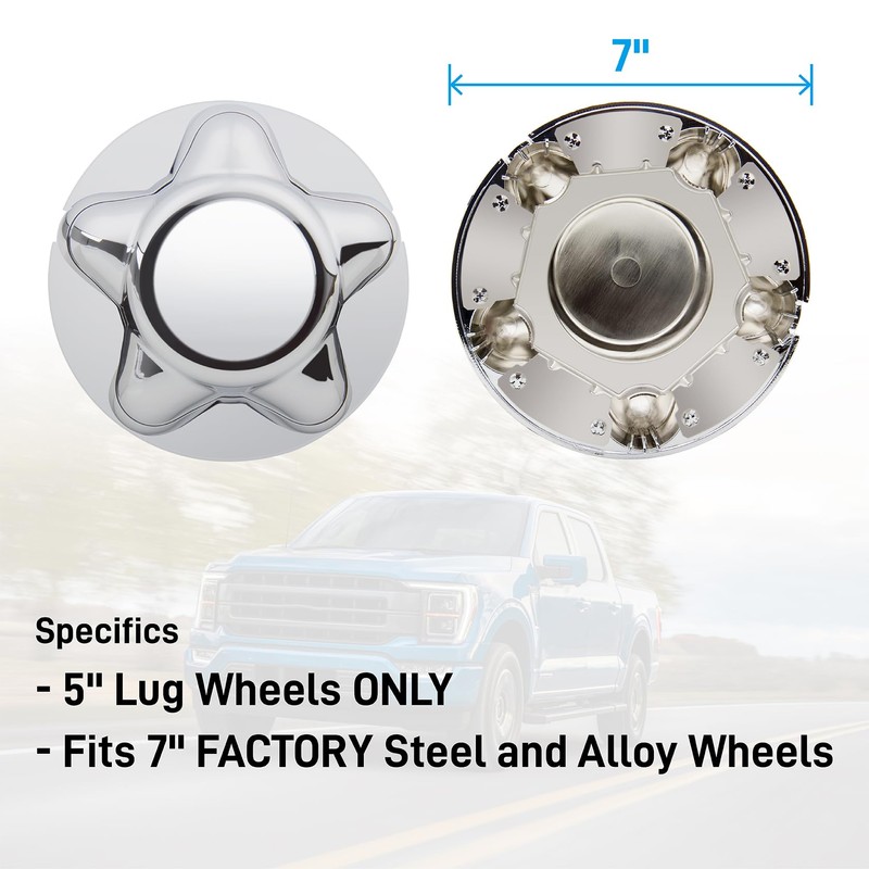 B4B BANG 4 BUCK 4 Packs 7" Center Cap with