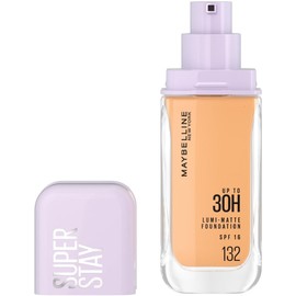 Maybelline Super Stay Lumi Matte Base de Maquillaje Líquida, Alta Cobertura con Acabado Mate Luminoso, Tecnología Lightwear 30H de Duración, Tono 132, 30 ml