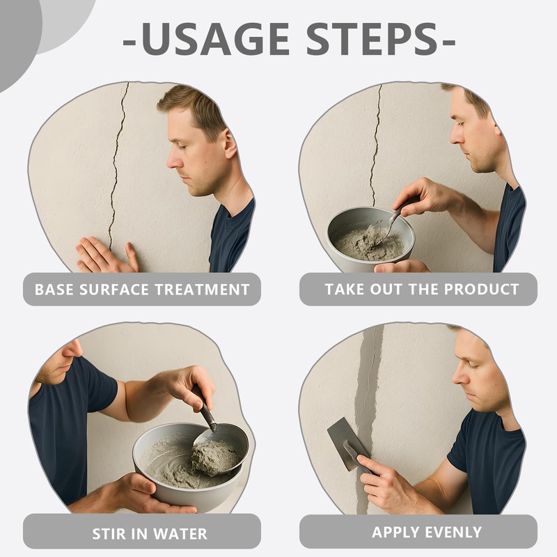 Concrete Patch Repair - Fast Drying Cement Patch for Crack