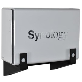 Wall Mount Bracket for Synology Diskstation DS212j, DS213air, DS213j, DS214se, DS215j, DS216se, DS216j, DS216play, DS218j, DS218play, DS220j, DS223j (Black)