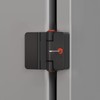 Refrigerator Door Locks Double Button Adhesive Fridge Lock with Keys,