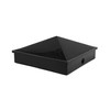 Plastic Pyramid 4x4 Nominal (3-5/8"x3-5/8") Fence Post Caps with Pre-Drilled