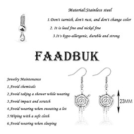 FAADBUK BG3 Inspired Earring BG3 Lover Gift Astarion Fan Gift DND Gift BG3 Merch Video Gamer Gift (BG-3 Earring)
