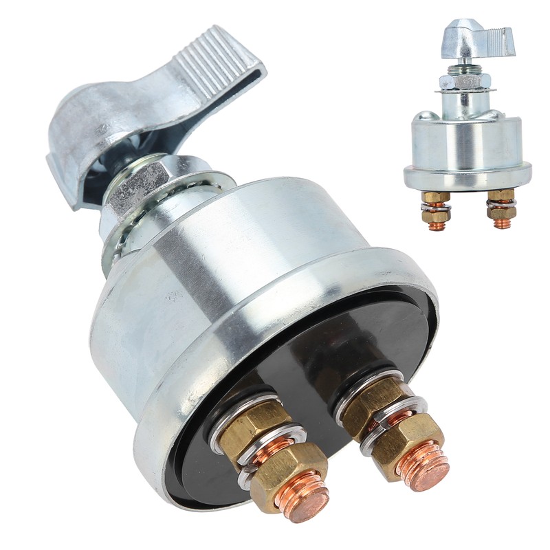 Battery Switch Disconnect Cut off Switch with Knob for Trucks