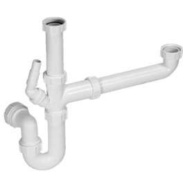 McAlpine SK1 Bowl and a Half Sink Kit, White