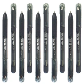10 x PaperMate InkJoy Gel Ink Pens Capped Stick Pen, Ultra Fine Point 0.38mm, Black - Loose in Plain Packaging [ASIA IMPORT]