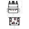 Temco 450 Amps DC Winch Motor Reversing Solenoid Relay Switch