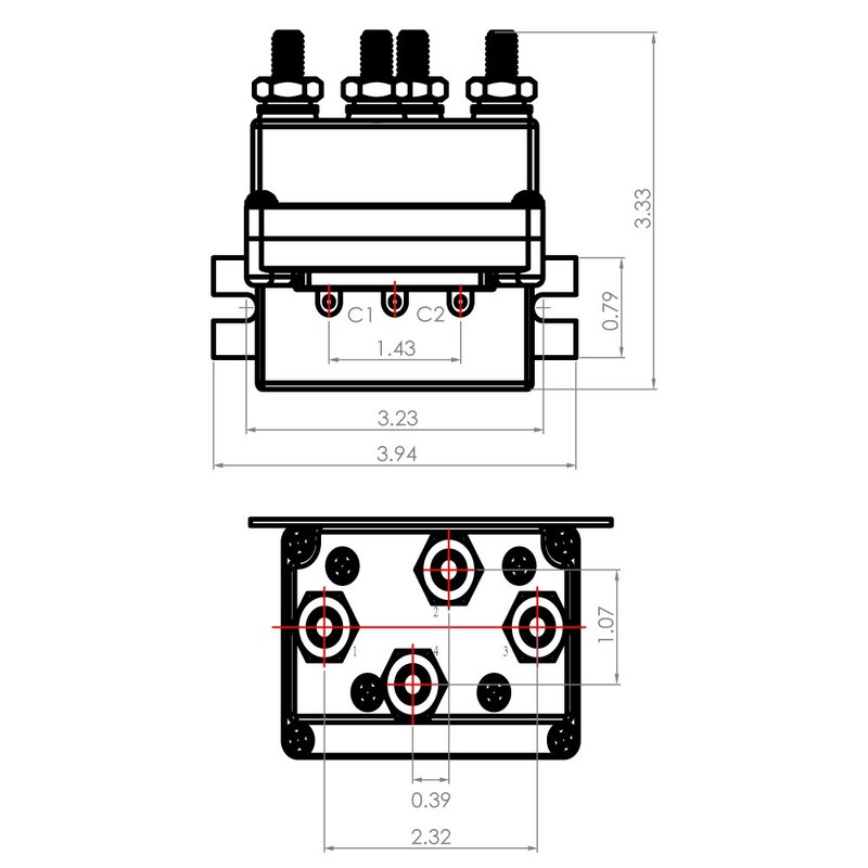 Temco 450 Amps DC Winch Motor Reversing Solenoid Relay Switch