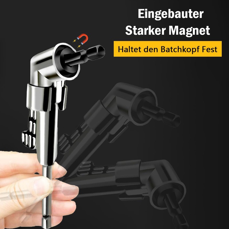 105° Angle Screwdriver Attachment Adapter, Angle Attachment for Cordless Screwdrivers