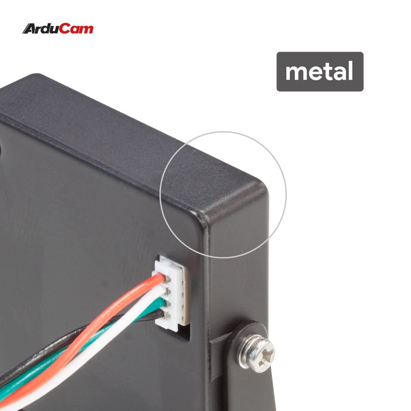 Arducam 8MP IMX179 Lightburn Camera, Autofocus Webcam with Metal Case,