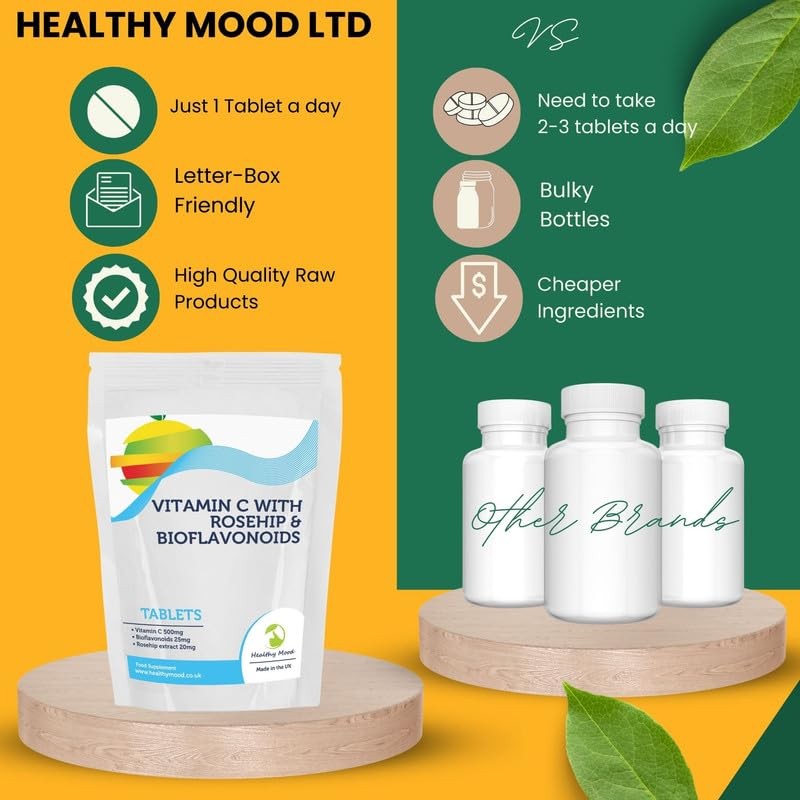 Vitamin C 500mg with Rosehip & Bioflavonoids 30 Tablets -