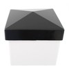 True 5x5 (127mm x 127mm) Plastic Pyramid Vinyl Fence Post