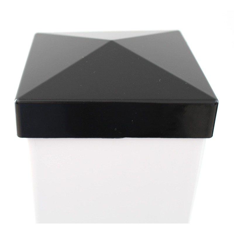True 5x5 (127mm x 127mm) Plastic Pyramid Vinyl Fence Post