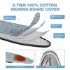 KINGBOARD Over Door Ironing Board, Hanging Ironing Board with Iron
