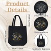 ORIGACH 2 Packs DIY Canvas Tote Bag Embroidery Kit with