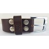 Men's Genuine Leather Belt with Buckle Brown from 90-160 cm